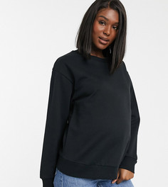 Черный свитшот из органического хлопка ASOS DESIGN Maternity