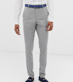 Серые фактурные брюки зауженного кроя ASOS DESIGN Tall - wedding-Серый