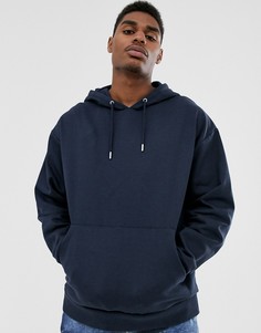 Темно-синий oversized-худи ASOS DESIGN organic