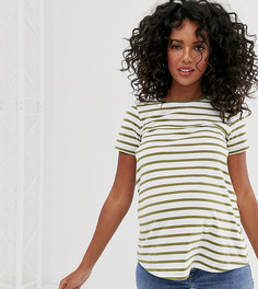 Футболка в полоску с круглым вырезом ASOS DESIGN Maternity-Мульти
