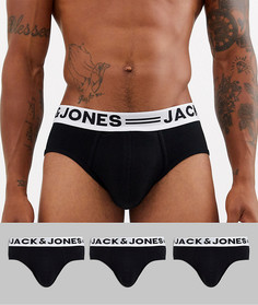 Набор из 3 черных трусов Jack & Jones-Черный