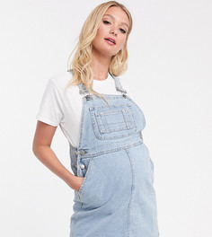 Синий джинсовый сарафан ASOS DESIGN Maternity