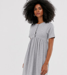 Серое свободное платье для кормления New Look Maternity-Зеленый