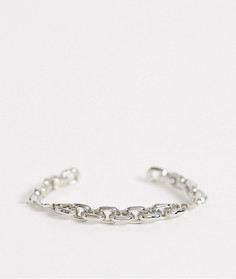 Серебристый браслет-цепочка ASOS DESIGN-Серебряный