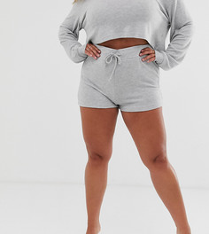 Серые шорты для дома большого размера Loungeable mix & match-Серый