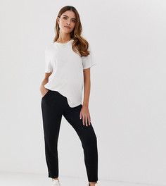 Суженные книзу трикотажные брюки ASOS DESIGN Maternity-Черный