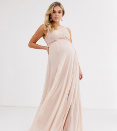 Платье макси ASOS DESIGN Maternity Bridesmaid-Розовый