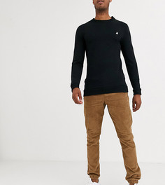 Коричневые вельветовые джоггеры ASOS DESIGN Tall-Бежевый