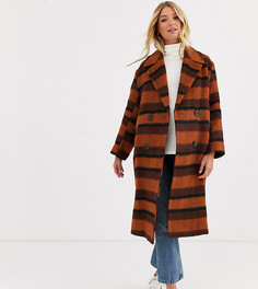 Пальто в клетку ASOS DESIGN Maternity-Мульти