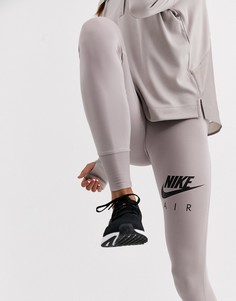 Серые леггинсы для бега Nike Air-Серый