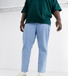 Голубые выбеленные классические джинсы ASOS DESIGN Plus-Синий