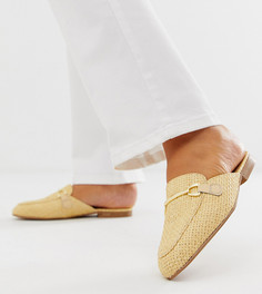Лоферы для широкой стопы ASOS DESIGN Moves-Бежевый