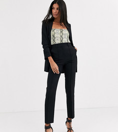 Комбинируемые строгие брюки-сигареты ASOS DESIGN Tall-Черный