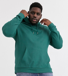 Худи зеленого цвета из органического хлопка ASOS DESIGN Plus-Зеленый
