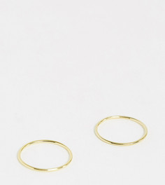 2 кольца из позолоченного серебра Kingsley Ryan-Золотой