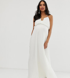 Платье макси ASOS DESIGN Maternity-Кремовый
