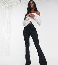 Черные расклешенные джинсы ASOS DESIGN Tall Sculpt-Черный