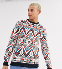 Разноцветный джемпер плотной вязки ASOS DESIGN Tall-Мульти