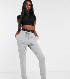 Джоггеры с завязкой ASOS DESIGN Tall-Серый