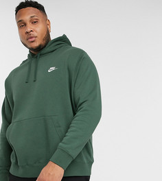 Худи цвета хаки Nike Plus Club-Зеленый