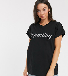 Футболка с блестками ASOS DESIGN Maternity-Белый