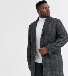 Серое пальто с добавлением шерсти ASOS DESIGN Plus-Серый