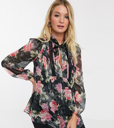 Блузка с цветочным принтом и оборками ASOS DESIGN Maternity-Мульти