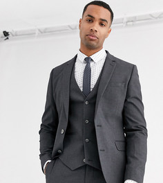 Темно-серый приталенный пиджак ASOS DESIGN Tall