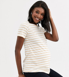 Топ в полоску с круглым вырезом ASOS DESIGN Maternity-Мульти