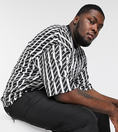 Oversize-футболка с принтом ASOS DESIGN Plus-Черный