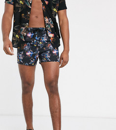 Короткие шорты для плавания с цветочным принтом ASOS DESIGN Tall-Мульти