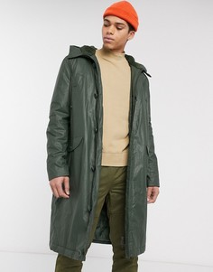 Пуховик цвета хаки ASOS DESIGN-Зеленый