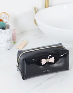 Черная косметичка с бантом Ted Baker-Черный