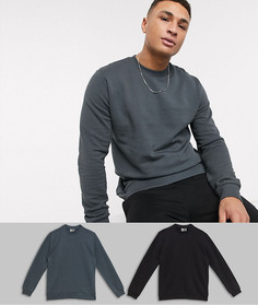 Набор из 2 свитшотов ASOS DESIGN-Мульти