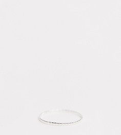 Серебряное кольцо с гравировкой ASOS DESIGN-Серебряный