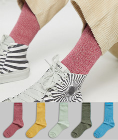 Набор из 5 пар толстых носков ASOS DESIGN-Мульти