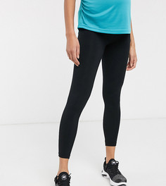 Хлопковые леггинсы ASOS 4505 Maternity-Черный