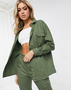 Куртка от комплекта цвета хаки Missguided-Зеленый