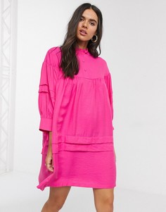 Розовое свободное платье Vero Moda-Розовый