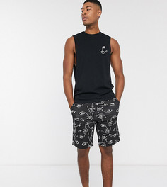 Пижамный комплект из майки и шортов с принтом ASOS DESIGN Tall-Мульти