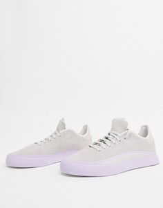 Серые/фиолетовые кроссовки adidas Originals Sabalo-Белый