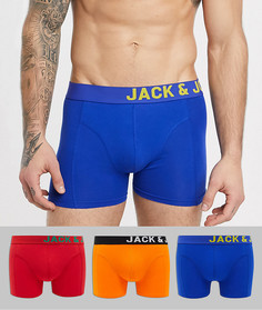 Набор из 3 боксеров-брифов из органического хлопка Jack & Jones-Мульти