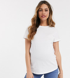 Белая футболка в стиле герлфренд New Look Maternity-Белый