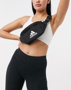 Черная сумка-кошелек на пояс adidas-Черный