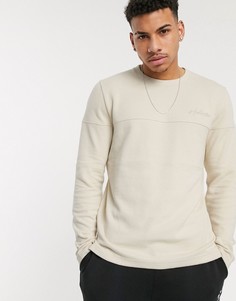 Светло-коричневый свитер в рубчик Hollister