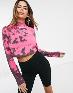 Бордовый лонгслив с принтом тай-дай Reebok эксклюзивно для ASOS-Зеленый