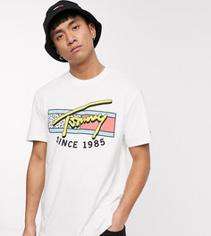 Белая футболка с принтом в стиле ретро Tommy Jeans эксклюзивно для ASOS-Белый