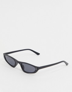 Черные солнцезащитные очки в квадратной оправе AJ Morgan-Черный