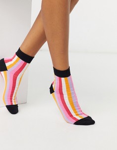 Носки с полосками ASOS DESIGN-Мульти