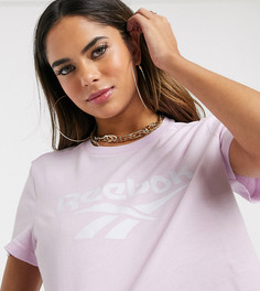 Лавандовый кроп-топ с логотипом Reebok-Фиолетовый